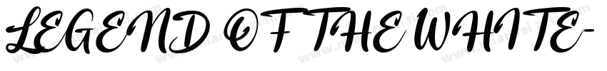 LEGEND OF THE WHITE字体转换